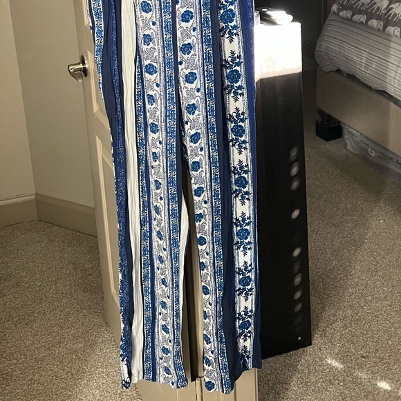 Free People Blue and White Jumpsuit - Picture 3 of 5